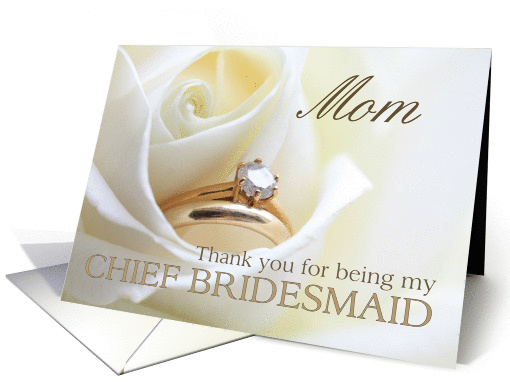 Mom Thank you for being my chief bridesmaid - Bridal set... (850828)