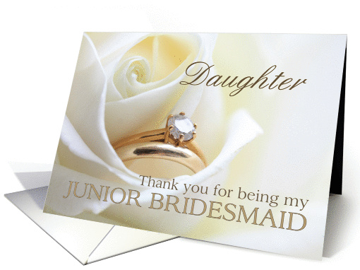Daughter Thank you for being my Junior Bridesmaid - Bridal... (851631)
