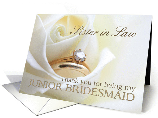Sister in Law Thank you for being my Junior Bridesmaid -... (851639)