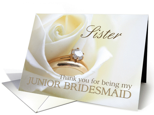 Sister Thank you for being my Junior Bridesmaid - Bridal... (851641)