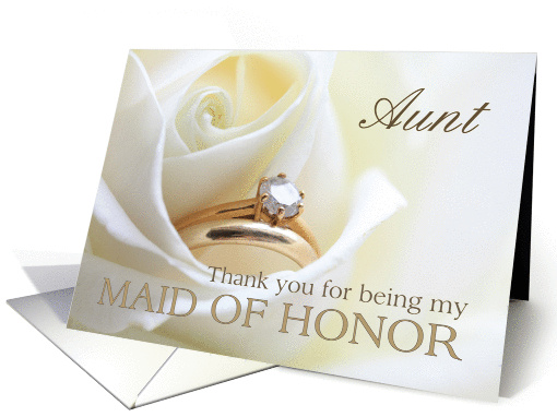 Aunt Thank you for being my Maid of Honor - Bridal set in... (851644)