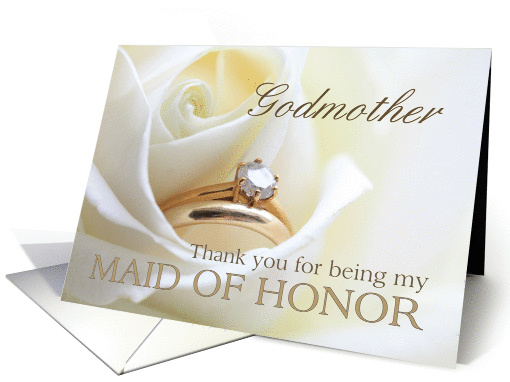 Godmother Thank you for being my Maid of Honor - Bridal... (851652)