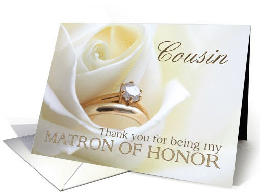 Cousin Thank you for being my Matron of Honor - Bridal set... (851666)