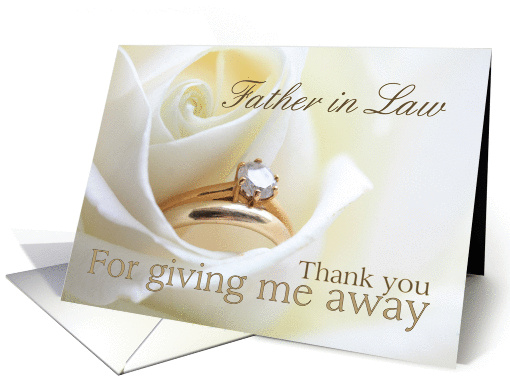 Father in Law Thank you for giving me away - Bridal set in... (851688)