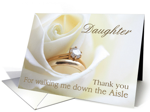 Daughter Thank you for walking me down the Aisle - Bridal... (851702)