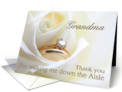 Grandma Thank you for walking me down the Aisle - Bridal... (851704)