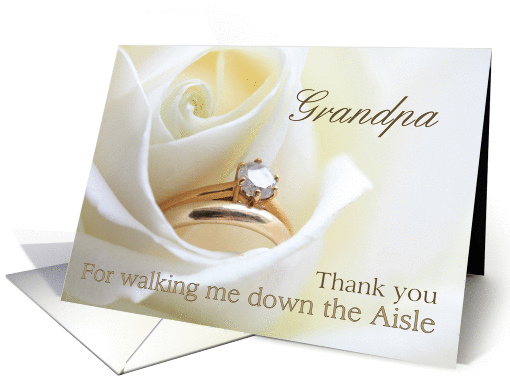 Grandpa Thank you for walking me down the Aisle - Bridal... (851705)