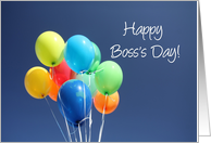 Boss’s Day Colored Balloons card