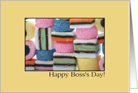 Boss’s Day Card Liquorice Allsorts in Yellow card