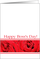 Boss’s Day Red Roses card