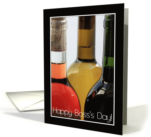 Boss's Day Wine Bottles card (853208)