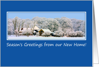 Season’s Greetings from New Home - new address announcement card