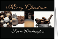 Washington State specific Merry Christmas card Winter collage card