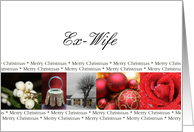 Ex-Wife Merry Christmas collage card