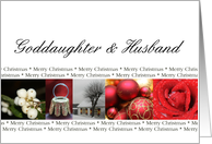 Goddaughter & Husband Merry Christmas collage card