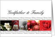 Godfather & Family Merry Christmas collage card