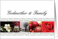 Godmother & Family Merry Christmas collage card