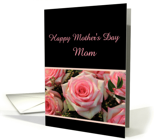 Pink rose mother's day card for Mom card (910178)