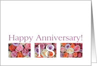 18th Wedding Anniversary Card pastel roses card