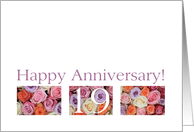 19th Wedding Anniversary Card pastel roses card