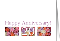 20th Wedding Anniversary Card pastel roses card