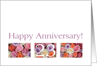 23rd Wedding Anniversary Card pastel roses card