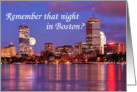 Boston Skyline Anniversary Card