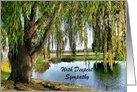 Weeping Willow Sympathy card