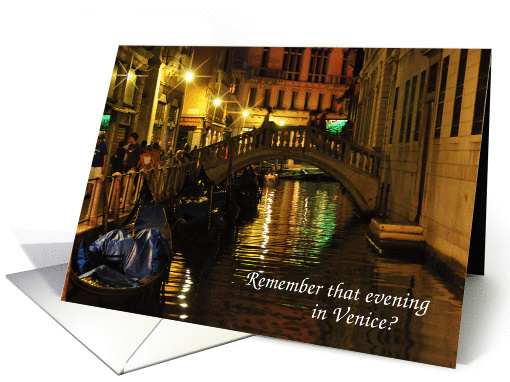 Romance in Venice card (527500)