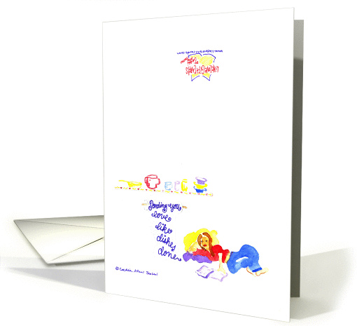Sending you love like dishes done... card (527804)