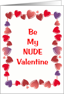 Be My Nude Valentine card
