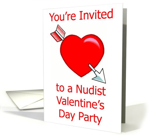 Nude Valentine's Day Party Invitation card (542694)