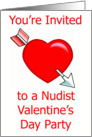 Nude Valentine’s Day Party Invitation card