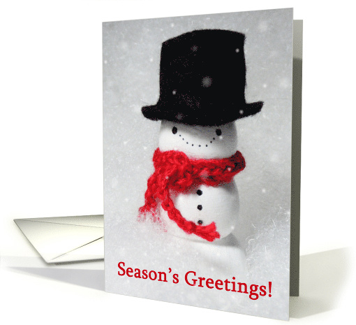 Season's Greetings Snowman card (533970)