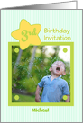 3rd Birthday Invitation Photo Card