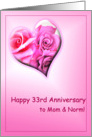 33rd Anniversary-Custom Request card