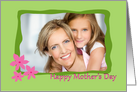Green frame Mother’s day photo card