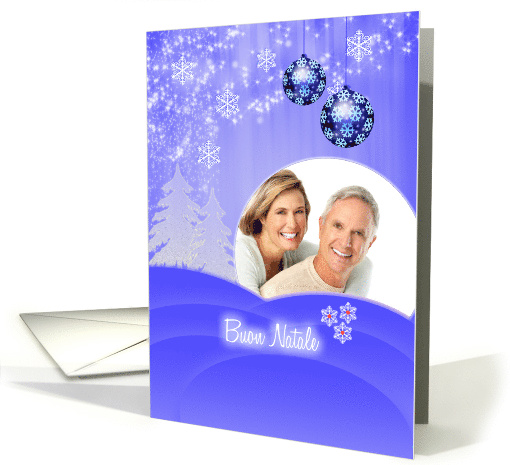 Custom Italian Christmas card with snow fall and... (1143734)