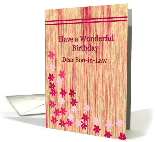 Birthday Son in Law card (543864)