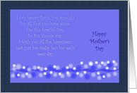 Mother’s Day Blue card
