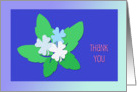 Thank You with 3 flowers card
