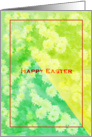 Easter flowers card