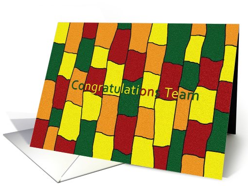 Congratulations Team - Mosaic card (565368)