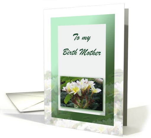 Flowers for Birth Mother on Mother's Day card (611434)