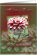 Easter wishes Half Brother-Flowers card