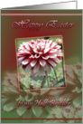 Easter wishes Half Brother-Flowers card