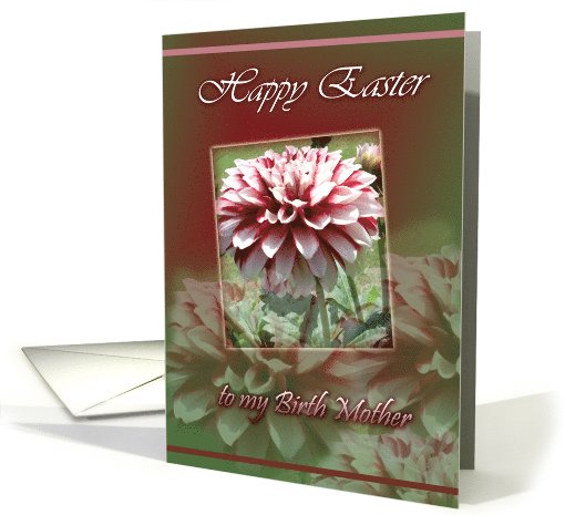 Easter wishes Birth Mother-Flowers card (622628)