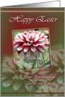 Easter wishes Brother and Sister-in-Law-Flowers card