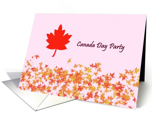 Canada Day Celebration - Red Maple Leaf card (642763)