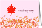 Canada Day Celebration - Red Maple Leaf card
